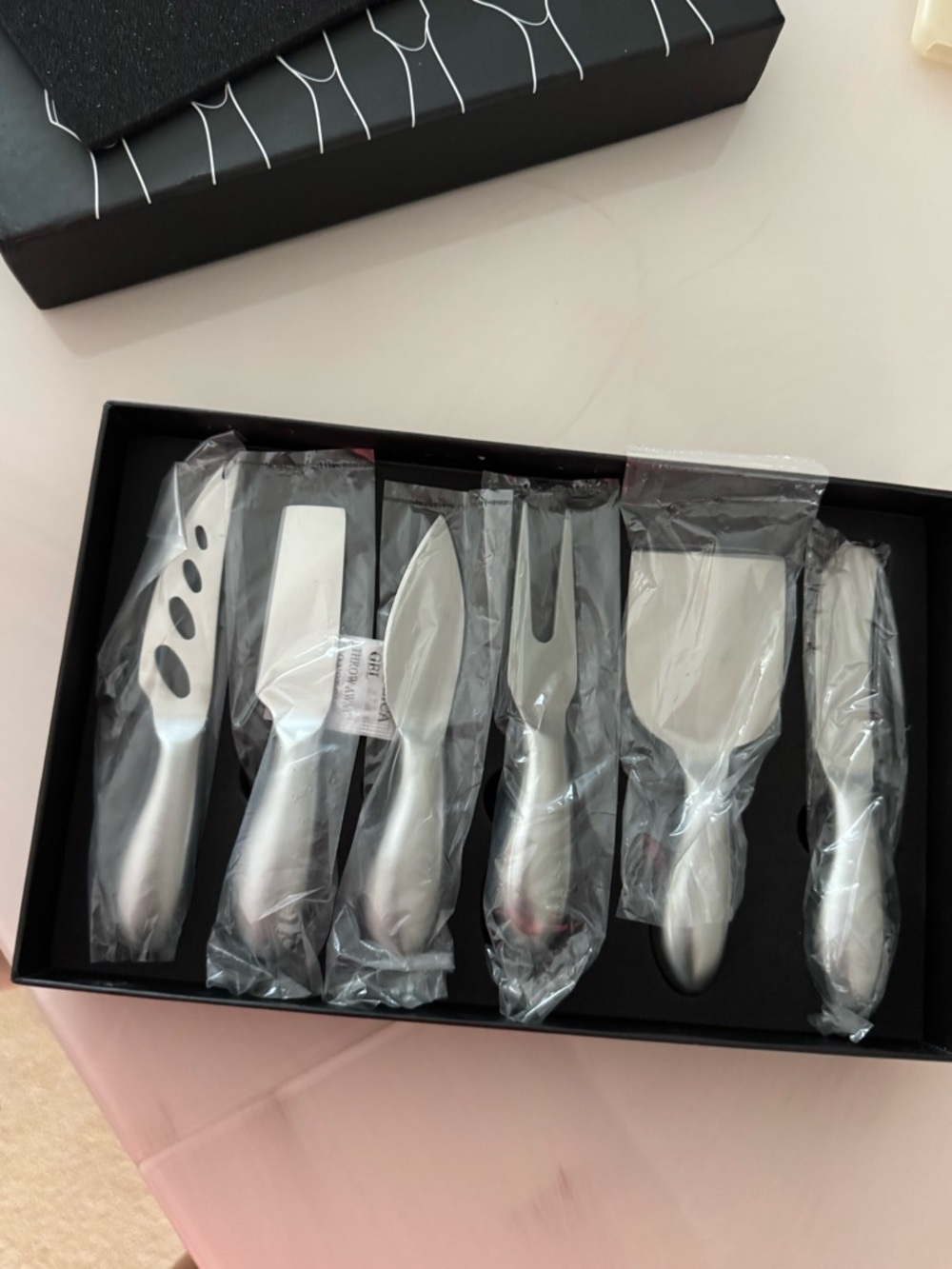NEW Stainless Steel Cheese Knife Set - 6 Piece Come with original box